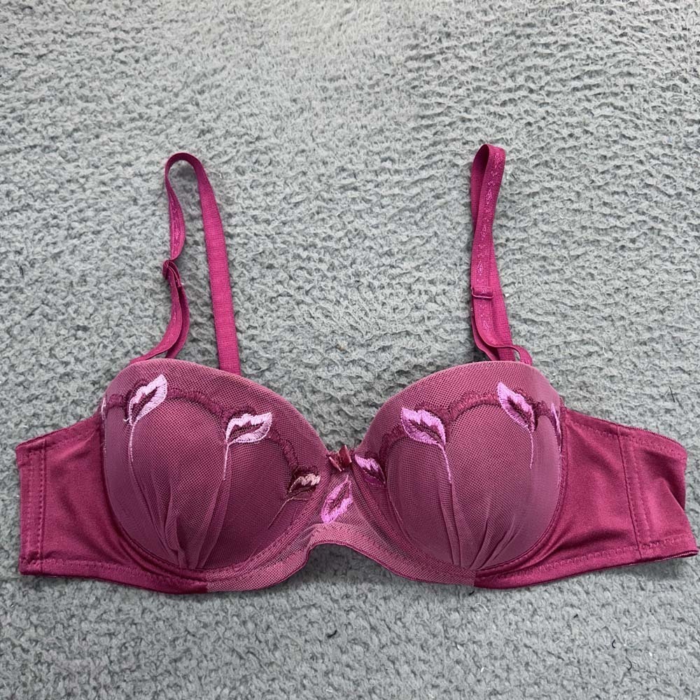 Queen Bra 36B Demi Red Sexy
